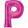 Anagram Folienballon Buchstabe P Pink Folie 86cm-1St