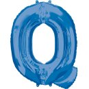 Anagram Folienballon Buchstabe Q Blau Folie 86cm-1St