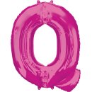 Luftballon Buchstabe Q Pink Folie ca 86cm