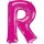 Anagram Folienballon Buchstabe R Pink Folie 86cm-1St