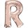 Anagram Folienballon Buchstabe R Rosegold Folie 86cm-1St