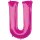Anagram Folienballon Buchstabe U Pink Folie 86cm-1St