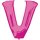 Anagram Folienballon Buchstabe V Pink Folie 86cm-1St