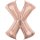 Anagram Folienballon Buchstabe X Rosegold Folie 86cm-1St