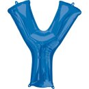 Anagram Folienballon Buchstabe Y Blau Folie 86cm-1St