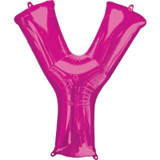 Anagram Folienballon Buchstabe Y Pink Folie 86cm-1St