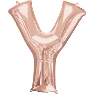 Anagram Folienballon Buchstabe Y Rosegold Folie 86cm-1St