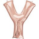 Anagram Folienballon Buchstabe Y Rosegold Folie 86cm-1St