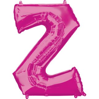 Anagram Folienballon Buchstabe Z Pink Folie 86cm-1St