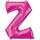 Anagram Folienballon Buchstabe Z Pink Folie 86cm-1St