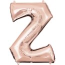Anagram Folienballon Buchstabe Z Rosegold Folie 86cm-1St