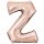 Anagram Folienballon Buchstabe Z Rosegold Folie 86cm-1St
