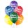 6 Luftballons Happy Birthday Mix ø30cm
