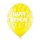 6 Luftballons Happy Birthday Bunt ø30cm