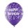 Belbal Premium Luftballon Happy Birthday ø30cm bunt klar-6St