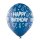 Belbal Premium Luftballon Happy Birthday ø30cm bunt klar-6St