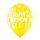 Belbal Premium Luftballon Happy Birthday ø30cm bunt klar-6St
