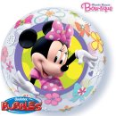 Luftballon Minnie Maus Bubble Folie &oslash;56cm