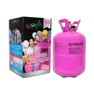 Helium-Ballongas-Einwegflasche für bis zu 50 Luftballons ø23cm 0,4m³