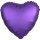 Anagram Folienballon Herz Violett Satin  ø45cm unverpackt-1St