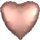 Anagram Folienballon Herz Rosegold Satin  ø45cm-1St
