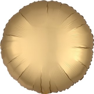 Luftballon Gold Satin Folie &oslash;45cm
