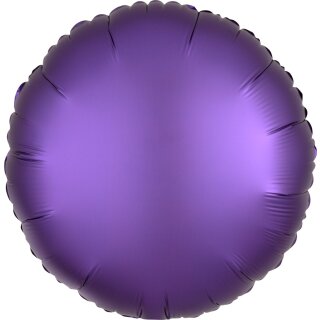 Anagram Folienballon Violett Satin ø45cm unverpackt-1St