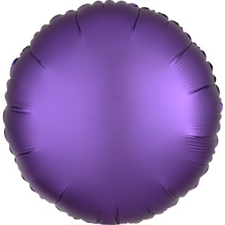 Luftballon Violett Satin Folie &oslash;45cm