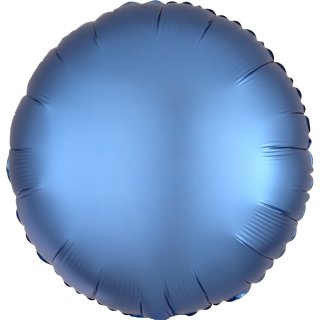 Luftballon Blau Azur Seidenglanz Folie ø45cm