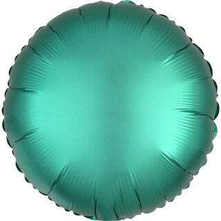 Anagram Folienballon Grün Satin ø45cm unverpackt-1St