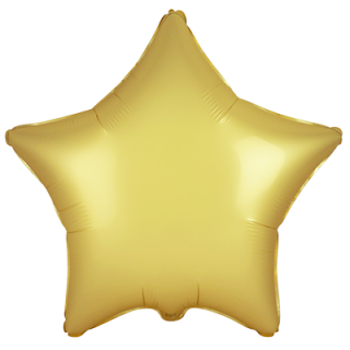 Anagram Folienballon Stern Gold Satin ø45cm unverpackt-1St