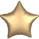 Sternballon Gold Satin Folie &oslash;45cm