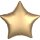 Anagram Folienballon Stern Gold Satin ø45cm unverpackt-1St