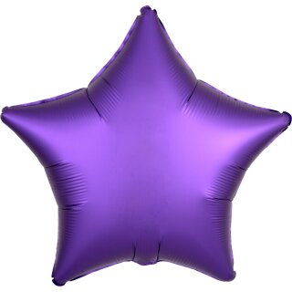 Anagram Folienballon Stern Violett Satin ø45cm unverpackt-1St