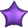 Anagram Folienballon Stern Violett Satin ø45cm unverpackt-1St