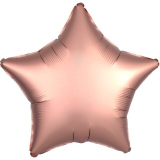 Anagram Folienballon Stern Rosegold Satin ø45cm-1St