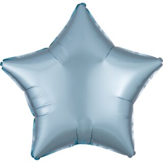 Anagram Folienballon Stern Blau-Stahlblau Satin ø45cm-1St