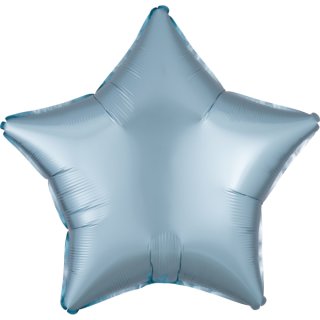 Sternballon Blau-Stahl Seidenglanz Folie ø45cm
