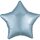 Anagram Folienballon Stern Blau-Stahlblau Satin ø45cm-1St