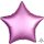Anagram Folienballon Stern Rosa Satin ø45cm unverpackt-1St