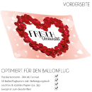 luftballonsDE Ballonflugkarte Frisch verheiratet Herz...