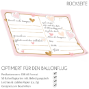 luftballonsDE Ballonflugkarte Traumpaar Herzen-50St