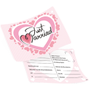 luftballonsDE Ballonflugkarte Just Married Herz Rosa-50St
