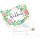 luftballonsDE Ballonflugkarte Wedding Blumen-50St