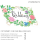 luftballonsDE Ballonflugkarte Wedding Blumen-50St