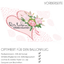luftballonsDE Ballonflugkarte Wir haben geheiratet-50St