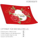 luftballonsDE Ballonflugkarte Hochzeitwünsche Rosen...