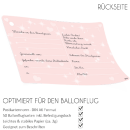 luftballonsDE Ballonflugkarte Frisch verheiratet Herz rosa-50St