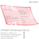 luftballonsDE Ballonflugkarte Glücklich verheiratet Herz rosa-50St