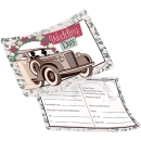 luftballonsDE Ballonflugkarte Wedding Day Auto-50St